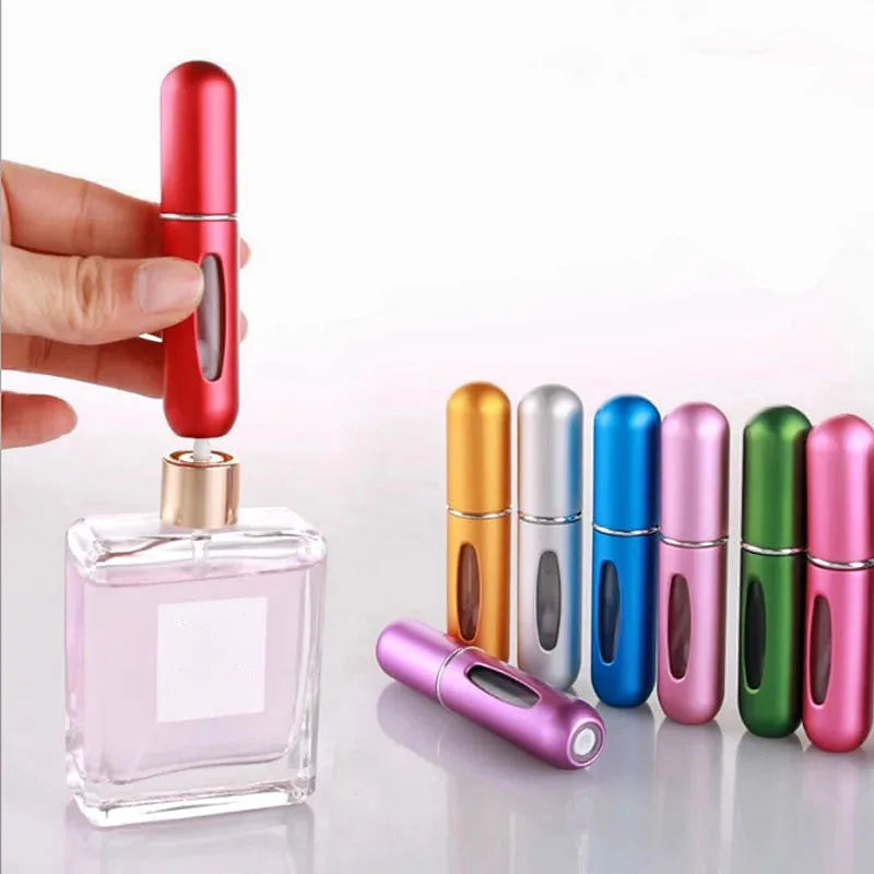 Mini frasco porta perfume 5 ml spray para viagens e dia a dia